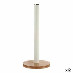 Держатель для полотенец Коричневый Белый Металл Бамбук (15 x 15 x 33,5 cm) (12 штук) цена и информация | Кухонная утварь | pigu.lt