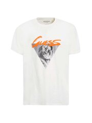 Guess vyriški marškinėliai 77195, balti цена и информация | Мужские футболки | pigu.lt