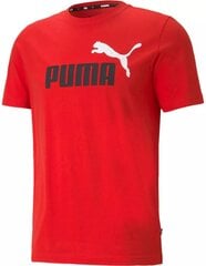 Футболка с коротким рукавом мужская Puma Essentials+ 2 Col Logo M Красный цена и информация | Футболка мужская | pigu.lt