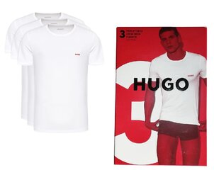 Hugo Boss vyriški marškinėliai 77241, balti, 3 vnt. цена и информация | Футболка мужская | pigu.lt