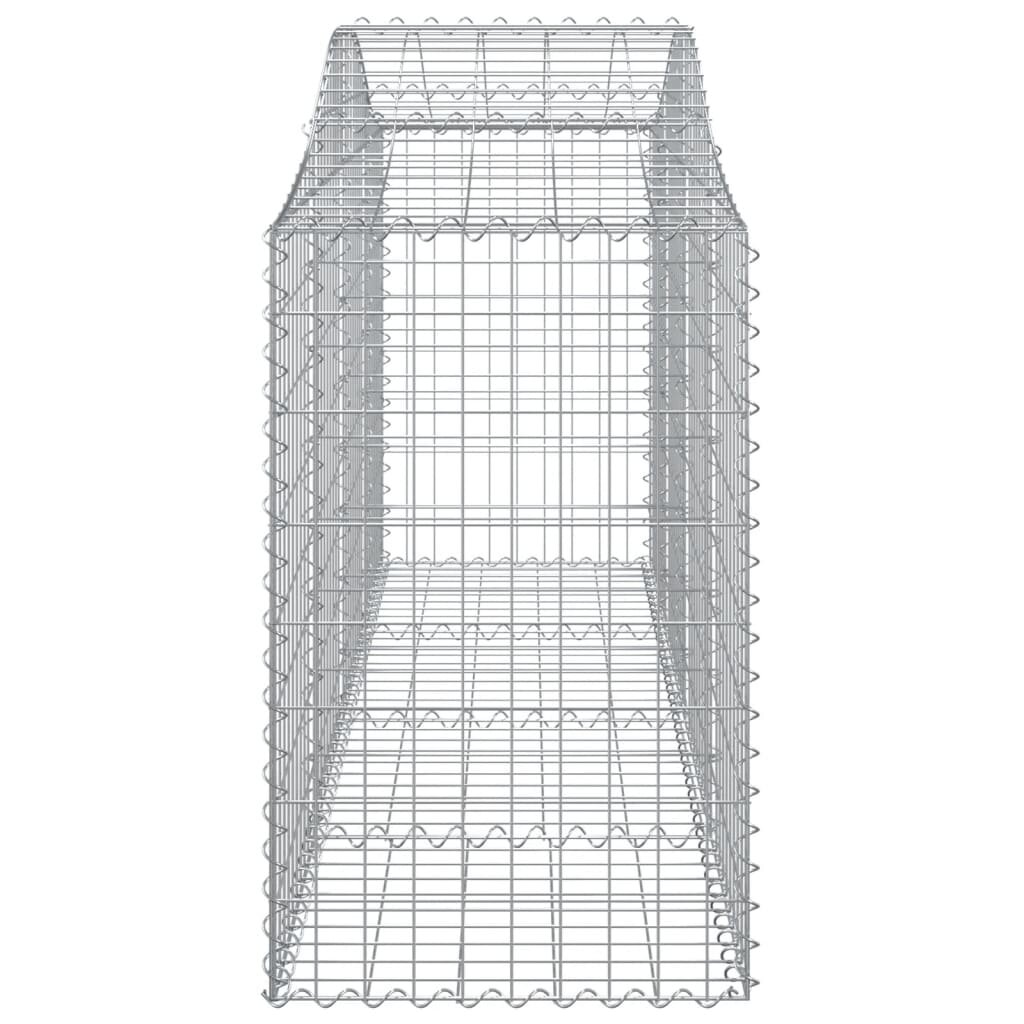 Išlenkti gabiono krepšiai, 5vnt., 200x50x80/100cm kaina ir informacija | Tvoros ir jų priedai | pigu.lt