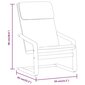 Poilsio kėdė vidaXL, juoda цена и информация | Svetainės foteliai | pigu.lt