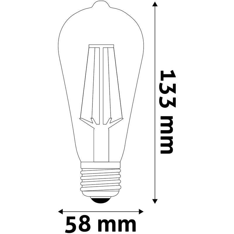 LED lemputė Avide 7W E27 ST57 Dimm/Amber FL цена и информация | Elektros lemputės | pigu.lt