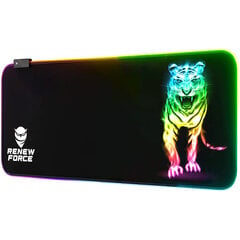 RGB LED žaidimų pelės kilimėlis 80 x 30 cm tigras kaina ir informacija | Pelės | pigu.lt