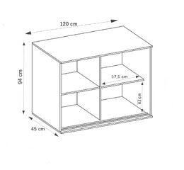Комод KIEM219 цена и информация | Комоды | pigu.lt