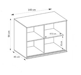 Komoda KIEM233 kaina ir informacija | Komodos | pigu.lt