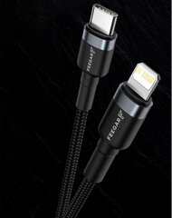 Кабель Feegar Cable USB-C Lightning PD 20 Вт нейлон для iPad iPhone 14 13 Pro 12 11 10 X 8 7 цена и информация | Кабели для телефонов | pigu.lt