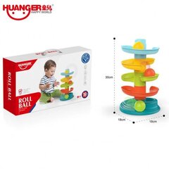 Edukacinis bokštas su kamuoliukais Huanger, 30 cm цена и информация | Развивающие игрушки | pigu.lt