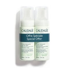 Valomosios veido putos Caudalie Vinoclean Instant Foaming Cleanser Duo, 2 x 150 ml kaina ir informacija | Veido prausikliai, valikliai | pigu.lt