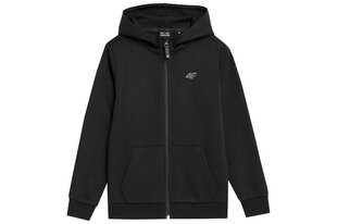 4F Худи Hoodie Черный 134 9 лет+ Детская одежда цена и информация | Свитеры, жилетки, пиджаки для мальчиков | pigu.lt