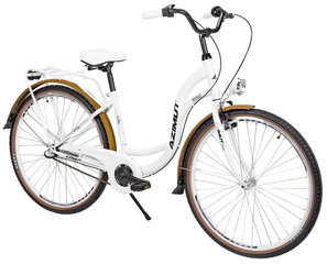 Велосипед Azimut Vintage 28" 2023, белый цвет цена и информация | Велосипеды | pigu.lt