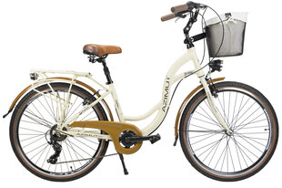 Велосипед Azimut Sarema 26" ALU TX-7 2023, бежевый цена и информация | Велосипеды | pigu.lt