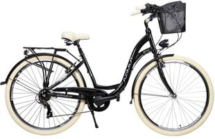 Велосипед Azimut Sarema 28" ALU TX-7 2023, черный цена и информация | Велосипеды | pigu.lt
