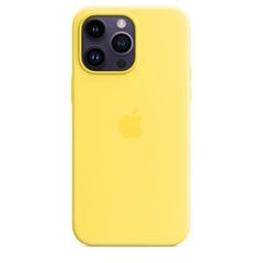 Apple iPhone 14 Pro Max Silicone Case with MagSafe, canary yellow - Case kaina ir informacija | Priedai telefonams | pigu.lt