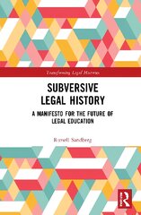 Subversive Legal History: A Manifesto for the Future of Legal Education kaina ir informacija | Socialinių mokslų knygos | pigu.lt