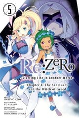 Re:Zero -Starting Life in Another World-, Chapter 4: The Sanctuary and the Witch of Greed, Vol. 5 m kaina ir informacija | Komiksai | pigu.lt