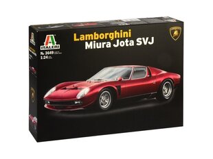 Surenkamas modelis Lamborghini Miura Jota SVJ, 1/24, 3649 kaina ir informacija | Konstruktoriai ir kaladėlės | pigu.lt