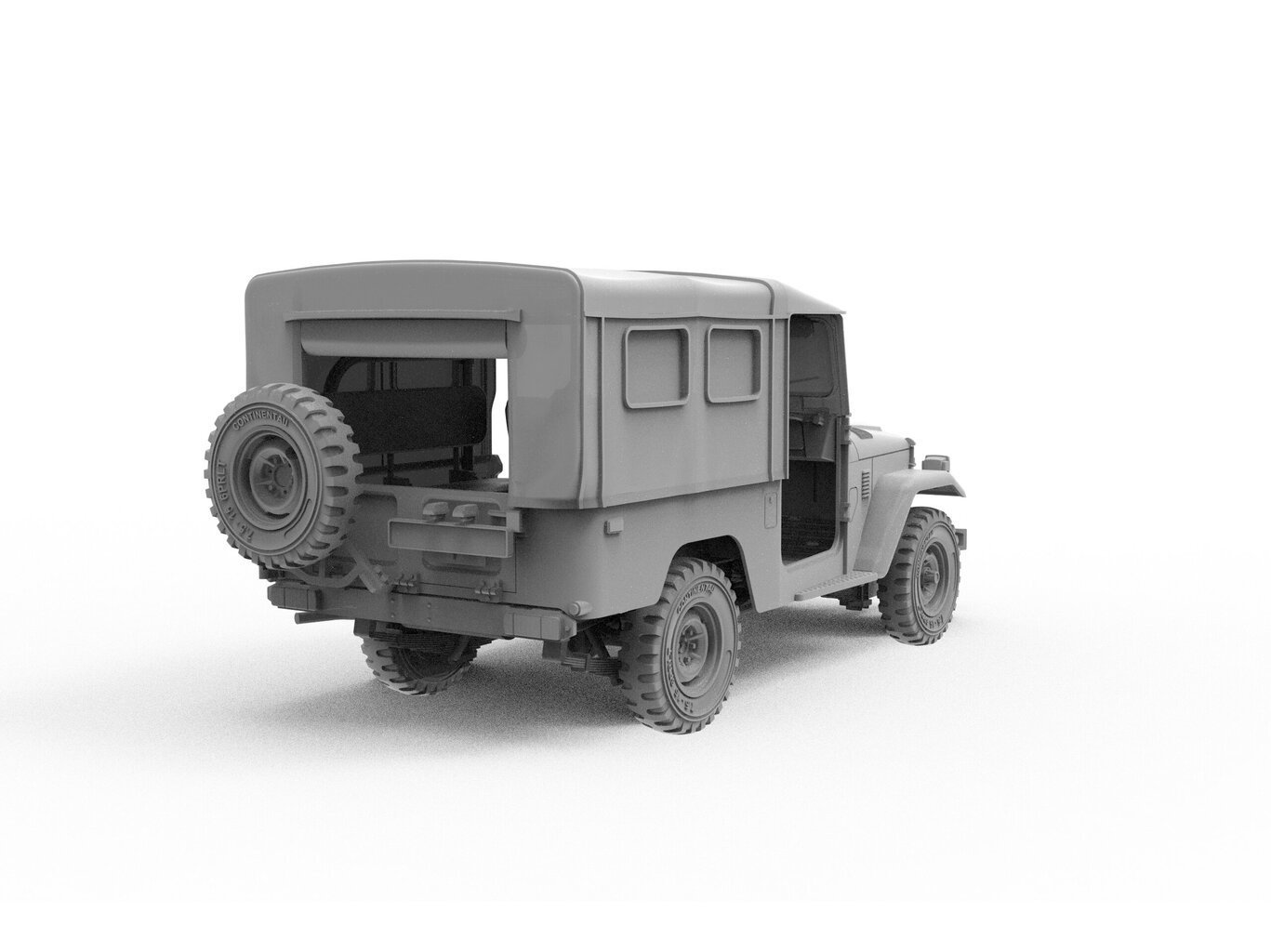 Konstruktorius AK Interactive Toyota Land Cruiser FJ43 SUV with Soft Top IDF & LAF цена и информация | Konstruktoriai ir kaladėlės | pigu.lt