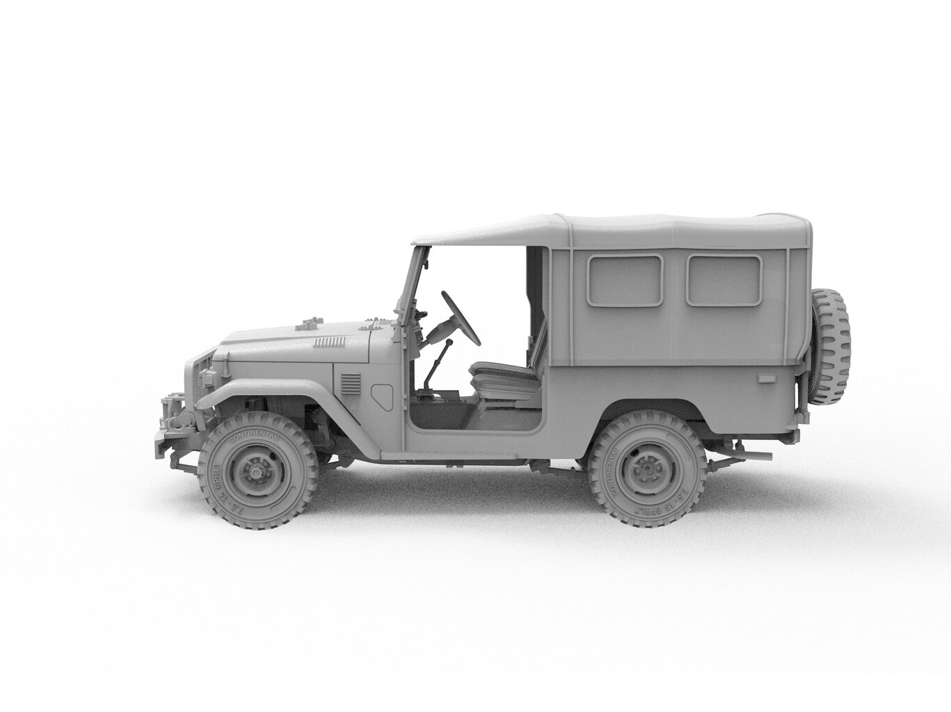 Konstruktorius AK Interactive Toyota Land Cruiser FJ43 SUV with Soft Top IDF & LAF цена и информация | Konstruktoriai ir kaladėlės | pigu.lt