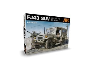 AK Interactive - Toyota Land Cruiser FJ43 SUV with Soft Top IDF & LAF, 1/35, AK35004 цена и информация | Конструкторы и кубики | pigu.lt