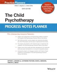 Child psychotherapy progress notes planner kaina ir informacija | Socialinių mokslų knygos | pigu.lt