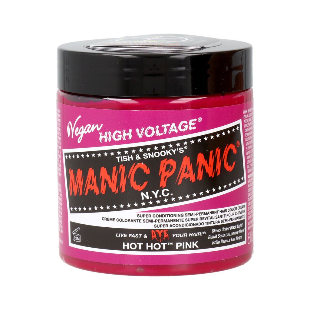 Pusiau ilgalaikiai plaukų dažai Manic Panic Panic High Rožiniai, 237 ml kaina ir informacija | Plaukų dažai | pigu.lt