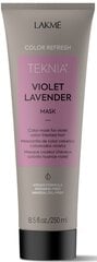 Violetinio atspalvio plaukų kaukė Lakmé Teknia Violet Lavender Masker, 250ml kaina ir informacija | Priemonės plaukų stiprinimui | pigu.lt