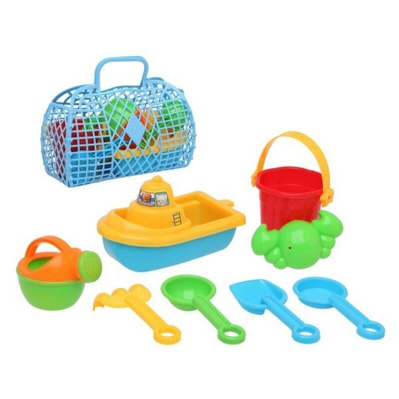 Paplūdimio žaislai, 8 vnt, įvairių spalvų kaina ir informacija | Pripučiamos ir paplūdimio prekės | pigu.lt