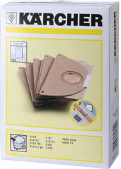 Бумажные фильтр-мешки Karcher для пылесосов цена и информация | Аксессуары для пылесосов | pigu.lt