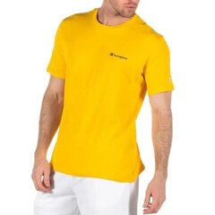 Crewneck t-shirt champion legacy for men's yellow 218539ys019 218539YS019 цена и информация | Футболка мужская | pigu.lt