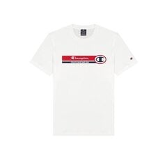 Crewneck t-shirt champion legacy for men's white 218561ww001 218561WW001 цена и информация | Мужские футболки | pigu.lt