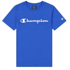 Crewneck t-shirt champion legacy for children's blue 306285bs071 306285BS071 цена и информация | Рубашки для мальчиков | pigu.lt