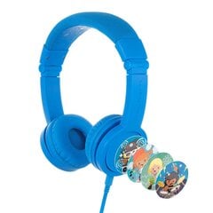 BuddyPhones kids headphones wired Explore Plus (Blue) цена и информация | Теплая повязка на уши, черная | pigu.lt