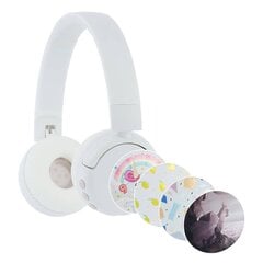 BuddyPhones kids headphones wireless POPFun (White) цена и информация | Наушники | pigu.lt