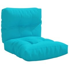 Pagalvėlės sofai iš palečių vidaXL, 2 vnt., mėlynos kaina ir informacija | Pagalvės, užvalkalai, apsaugos | pigu.lt