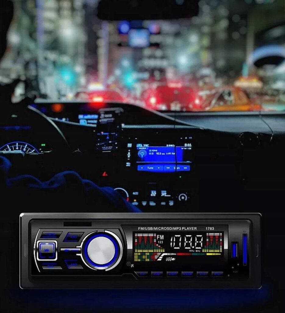 Automagnetola FM/USB/SD/MP3/WMA цена и информация | Automagnetolos, multimedija | pigu.lt