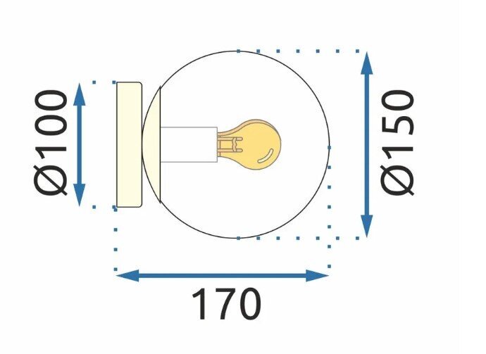 Toolight lubinis šviestuvas APP1155-1C kaina ir informacija | Lubiniai šviestuvai | pigu.lt