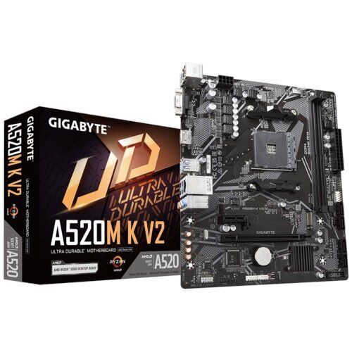 Gigabyte AMD AM4 A520M K V2 1.0 цена и информация | Pagrindinės plokštės | pigu.lt