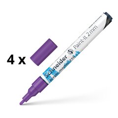 Акриловый маркер Schneider Paint-I 310, 2 мм, Purple Sp. Пакет 4 ПК. цена и информация | Письменные принадлежности | pigu.lt