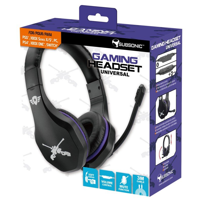 Subsonic Gaming Headset Battle Royal kaina ir informacija | Ausinės | pigu.lt