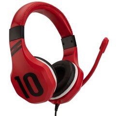 Subsonic Gaming Headset Football Red kaina ir informacija | Ausinės | pigu.lt