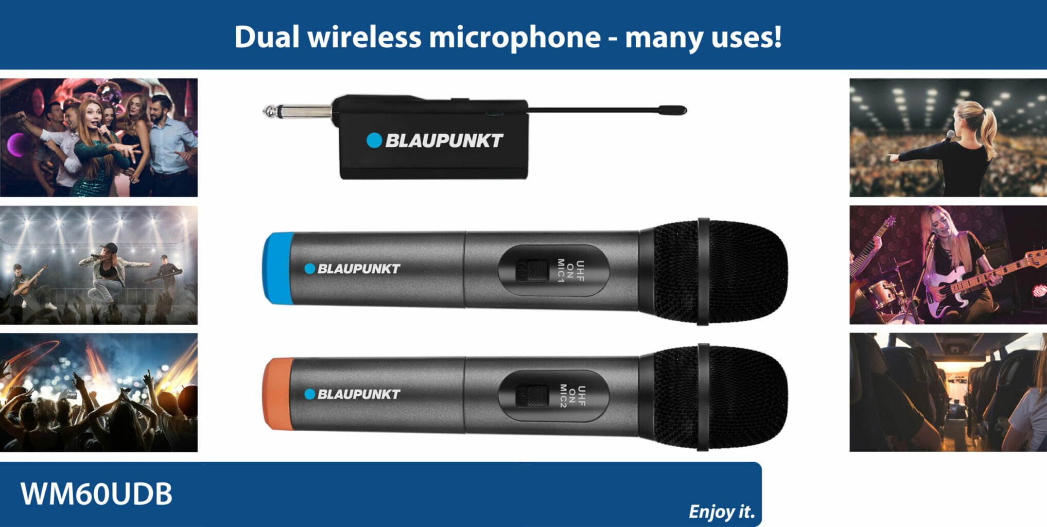Blaupunkt WM60UDB kaina ir informacija | Mikrofonai | pigu.lt