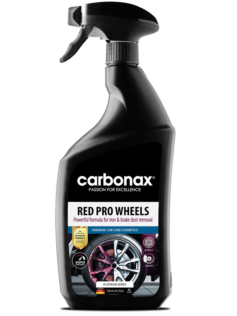 Purškiklis ratams ir stabdžių diskams Carbonax® Red Pro Wheels kaina ir informacija | Autochemija | pigu.lt