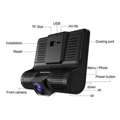 Vaizdo registratorius su galine vaizdo kamera kaina ir informacija | Vaizdo registratoriai | pigu.lt