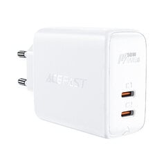 Адаптер питания ACEFAST 2 x USB-C QC4.0 PD (45W) - Черный цена и информация | Зарядные устройства для телефонов | pigu.lt