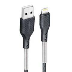 FORCELL Carbon cabel USB to Lightning 8-pin 2,4A CB-01A (1m) цена и информация | Кабели для телефонов | pigu.lt