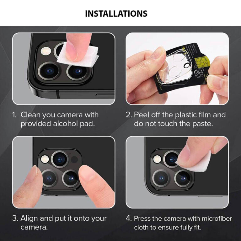 Kameros apsauginis stiklas iPhone 14 Pro kaina ir informacija | Apsauginės plėvelės telefonams | pigu.lt