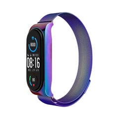 Xiaomi Mi Band 5/6 Металлический ремешок - Rainbow цена и информация | Аксессуары для смарт-часов и браслетов | pigu.lt