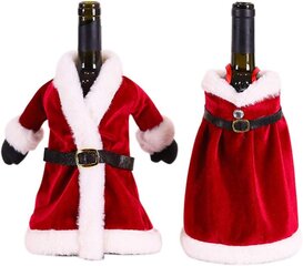 Новогоднее украшение на бутылку Дед Мороз цена и информация | Праздничные декорации | pigu.lt