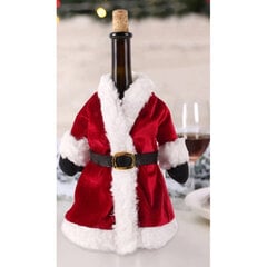 Новогоднее украшение на бутылку Дед Мороз цена и информация | Праздничные декорации | pigu.lt